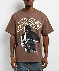 Mike Tyson Your Face Brown T-Shirt