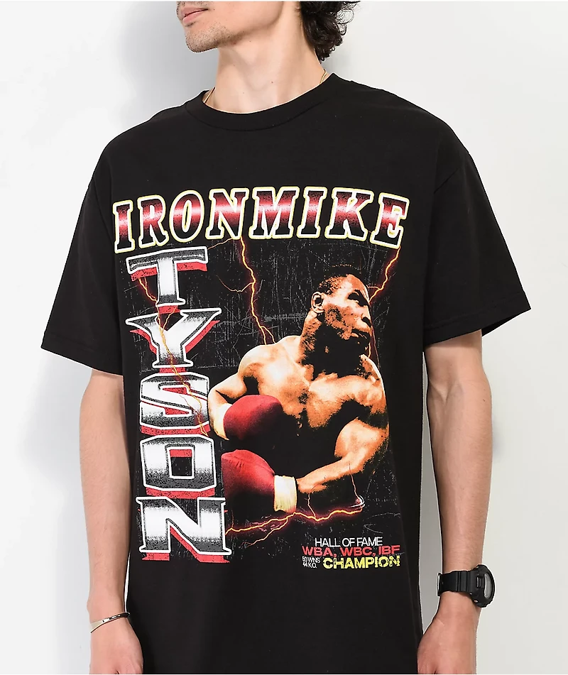 Mike Tyson Left Hook Black T-Shirt