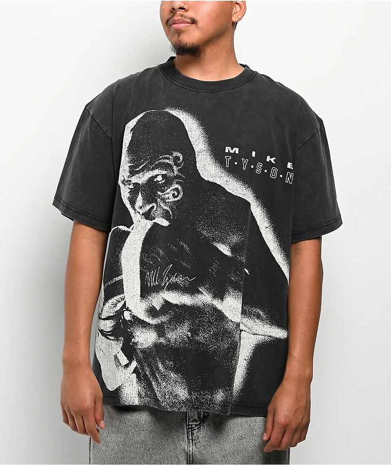 Mike Tyson Wind Up Black Wash T-Shirt