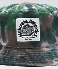 Milkcrate Blue & Green Tie Dye Bucket Hat