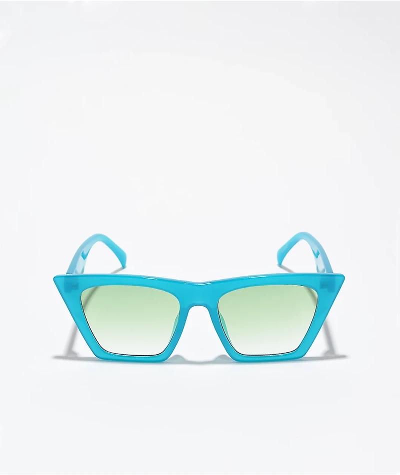Milky Blue Cat Eye Sunglasses