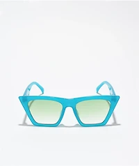Milky Blue Cat Eye Sunglasses