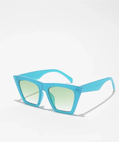 Milky Blue Cat Eye Sunglasses