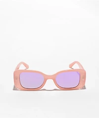 Milky Pink Rectangle Sunglasses