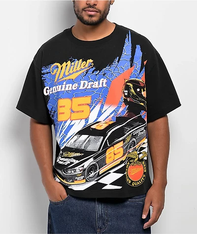 Miller Genuine Draft Speed Black Boxy T-Shirt