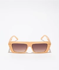 Mily Flat Top Peach Sunglasses