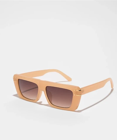 Mily Flat Top Peach Sunglasses