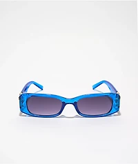 Mini Blue Rectangular Sunglasses