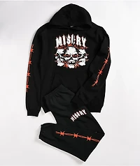 Misery Worldwide Triple RIP Black Hoodie