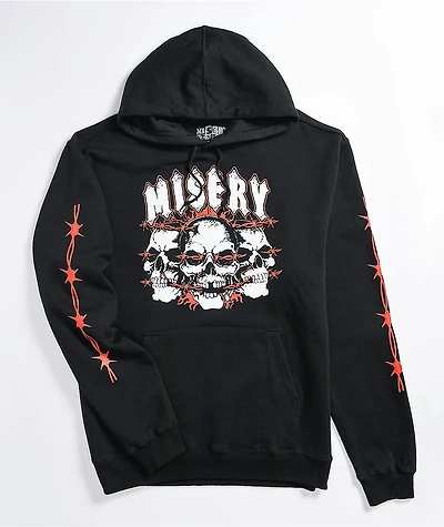 Misery Worldwide Triple RIP Black Hoodie
