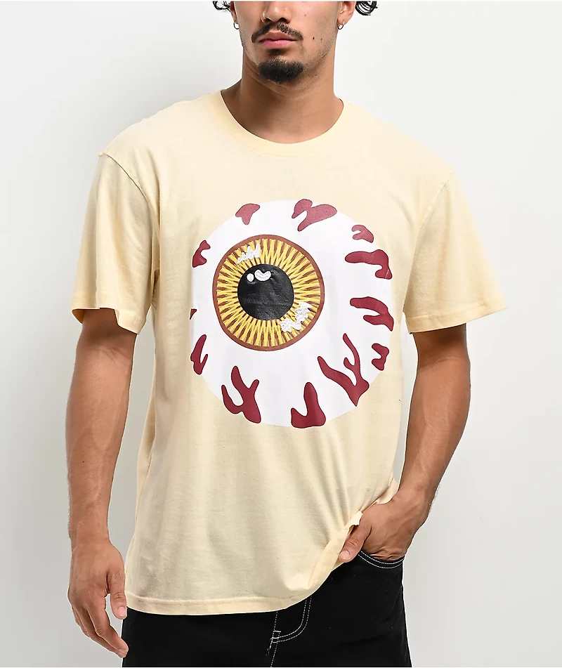 Mishka Large Eyeball Natural T-Shirt