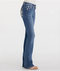 Miss Me Adalie Fleur Blue Wash Bootcut Jeans