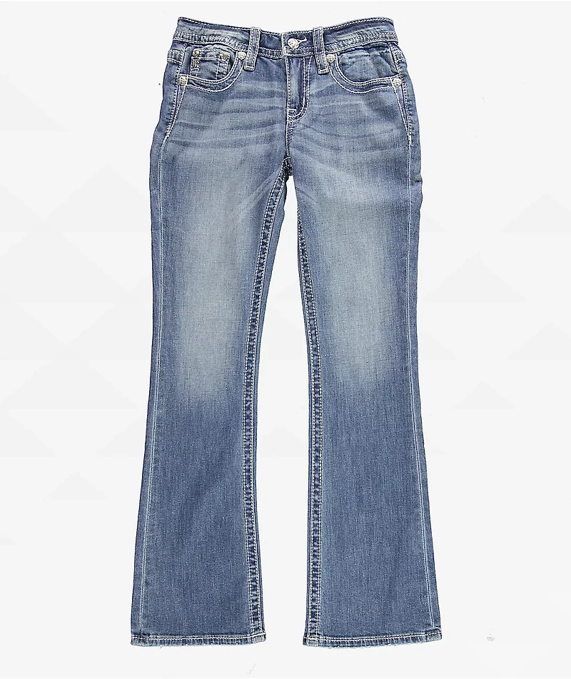 Miss Me Angellica Butterfly Medium Wash Bootcut Jeans
