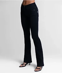 Miss Me Cross Black Wash Bootcut Jeans