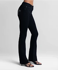 Miss Me Cross Black Wash Bootcut Jeans