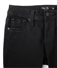 Miss Me Cross Black Wash Bootcut Jeans