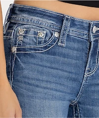 Miss Me Hillary Wing Blue Wash Bootcut Jeans