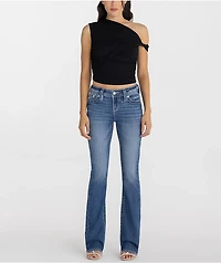 Miss Me Hillary Wing Blue Wash Bootcut Jeans