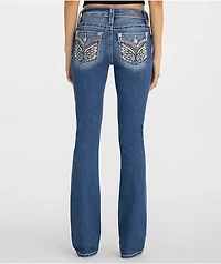 Miss Me Hillary Wing Blue Wash Bootcut Jeans