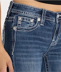 Miss Me Midnight Cross Blue Wash Bootcut Jeans