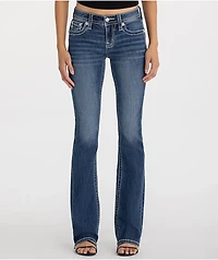 Miss Me Midnight Cross Blue Wash Bootcut Jeans
