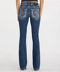 Miss Me Midnight Cross Blue Wash Bootcut Jeans