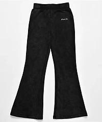 Miss Me Washed Black Flare Sweatpants