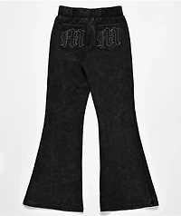 Miss Me Washed Black Flare Sweatpants