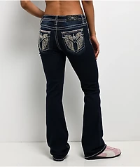 Miss Me Wing Medium Blue Wash Bootcut Jeans