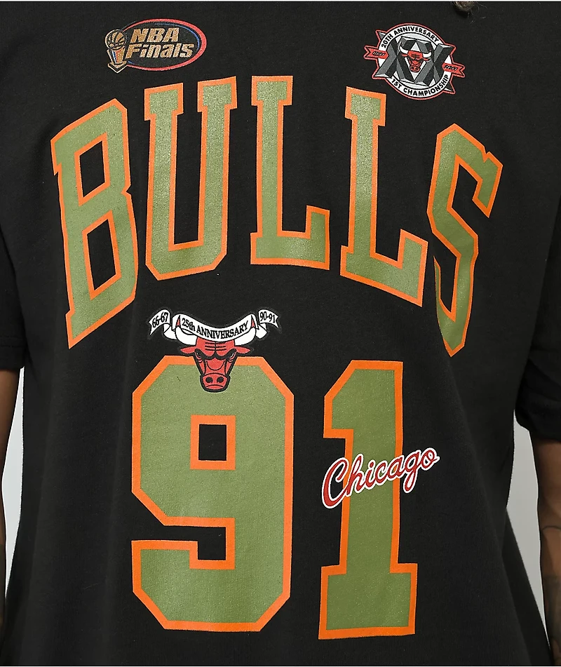 Mitchell & Ness Bulls Dennis Rodman Black T-Shirt