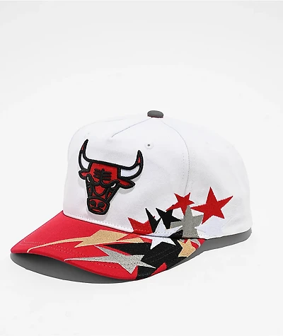 Mitchell & Ness Chicago Bulls Shooting Stars White & Red Snapback Hat