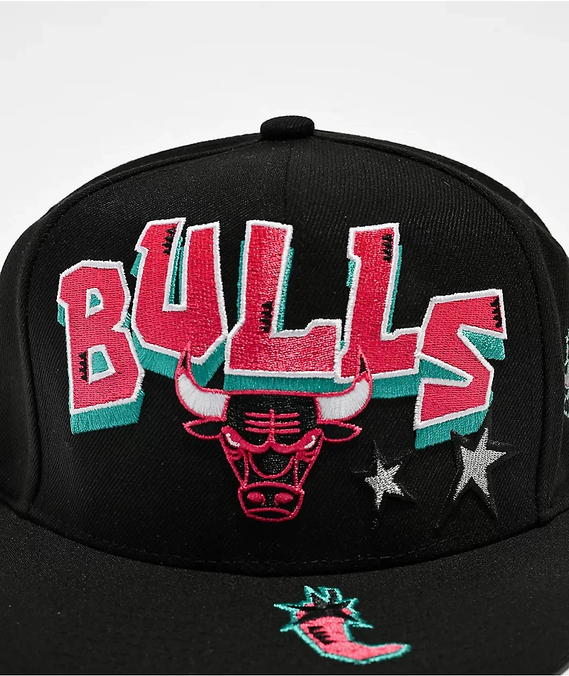 Mitchell & Ness Chicago Bulls Stars Select Black Snapback Hat