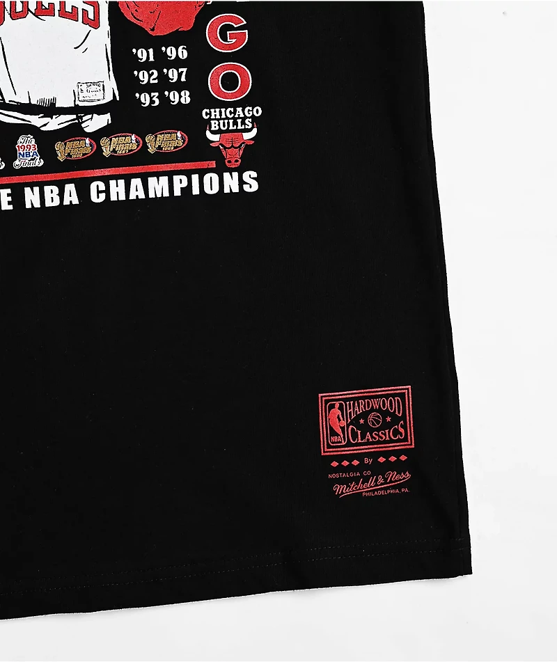 Mitchell & Ness Kids Chicago Bulls Black T-Shirt