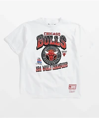 Mitchell & Ness Kids Chicago Bulls Champs White T-Shirt