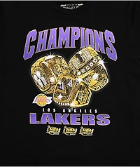Mitchell & Ness Kids Lakers Rings Black T-Shirt