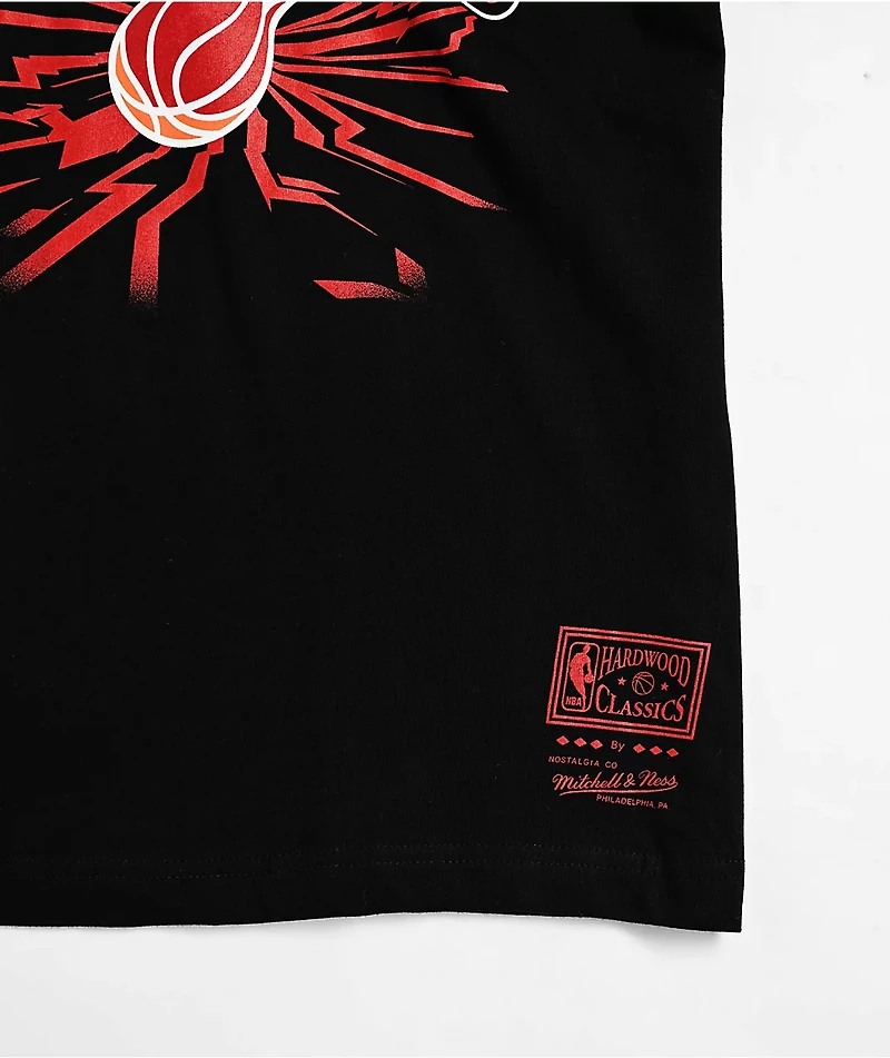 Mitchell & Ness Kids Miami Heat Black T-Shirt