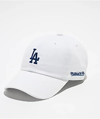Mitchell & Ness LA Dodgers Back Burst White Strapback Hat