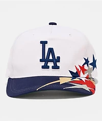 Mitchell & Ness LA Dodgers Shooting Stars White & Blue Snapback Hat