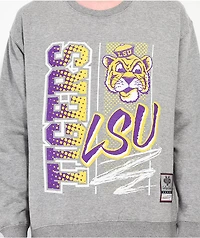 Mitchell & Ness LSU Halftime Grey Crewneck Sweatshirt