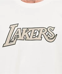 Mitchell & Ness Lakers Cream T-Shirt