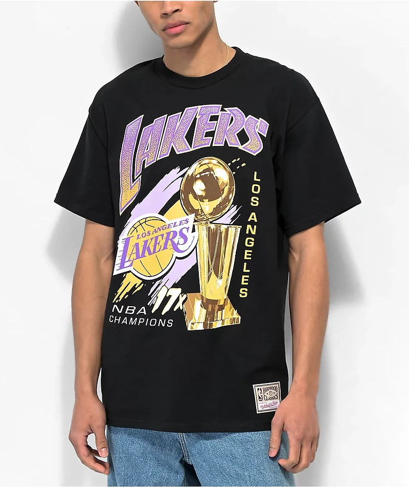 Mitchell & Ness Lakers x NBA Finals Black T-Shirt