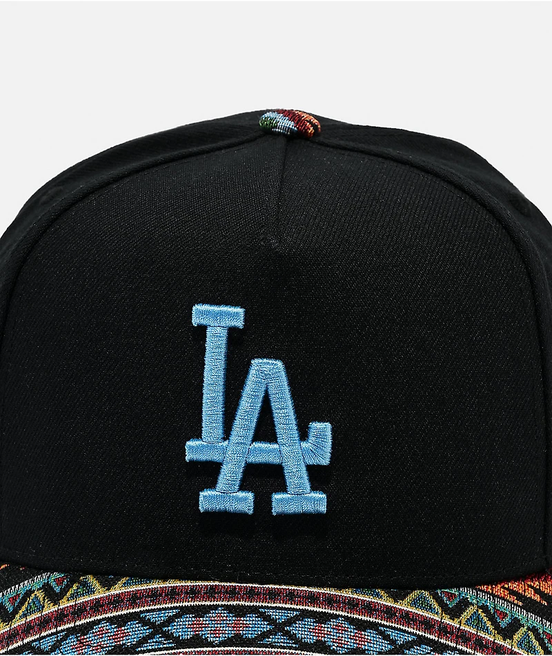 Mitchell & Ness Los Angeles Dodgers Tapped Black Snapback Hat