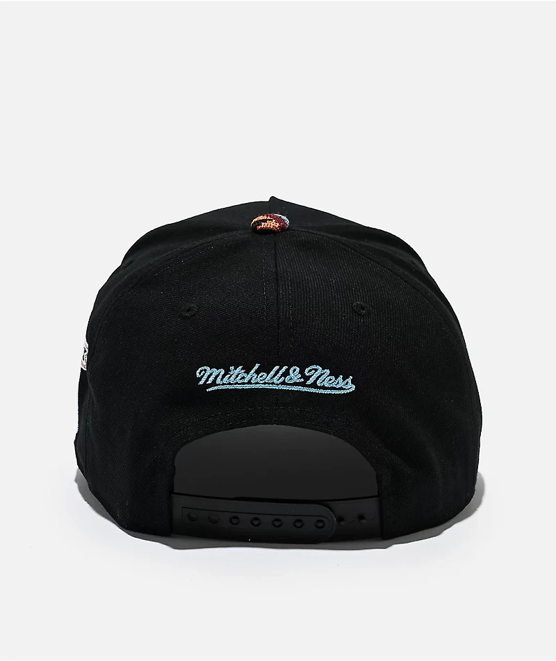 Mitchell & Ness Los Angeles Dodgers Tapped Black Snapback Hat