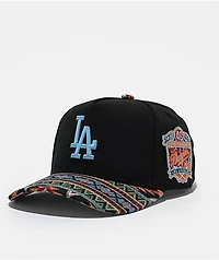 Mitchell & Ness Los Angeles Dodgers Tapped Black Snapback Hat