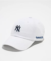 Mitchell & Ness NY Yankees Back Burst White Strapback Hat