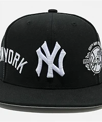 Mitchell & Ness New York Yankees Trifecta Black Snapback Hat