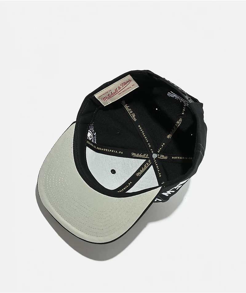 Mitchell & Ness New York Yankees Trifecta Black Snapback Hat