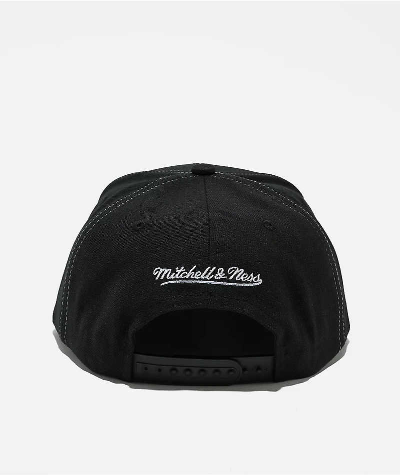 Mitchell & Ness New York Yankees Trifecta Black Snapback Hat