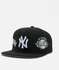 Mitchell & Ness New York Yankees Trifecta Black Snapback Hat
