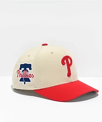 Mitchell & Ness Philadelphia Phillies Game On Pro Cream Snapback Hat